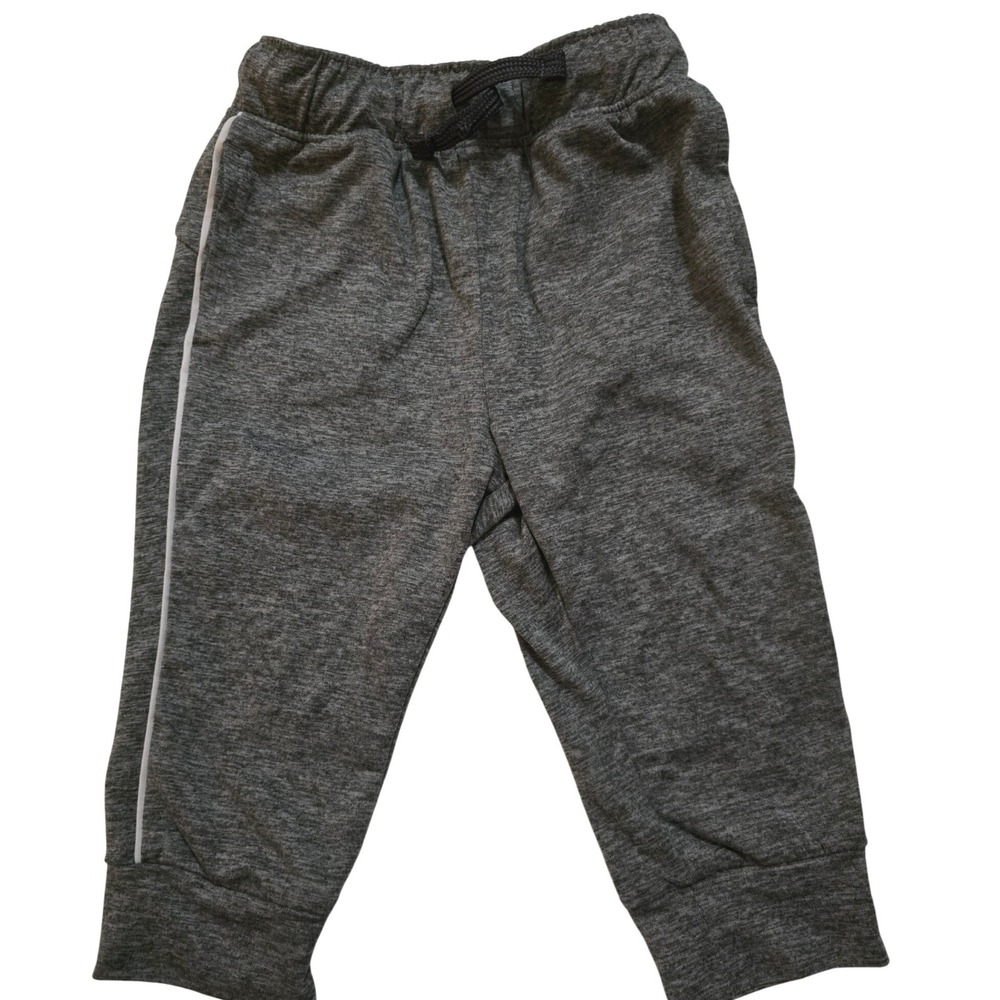 Jumping Beans Baby Boys Gray Active Jogger Pants Side Stripe 12M